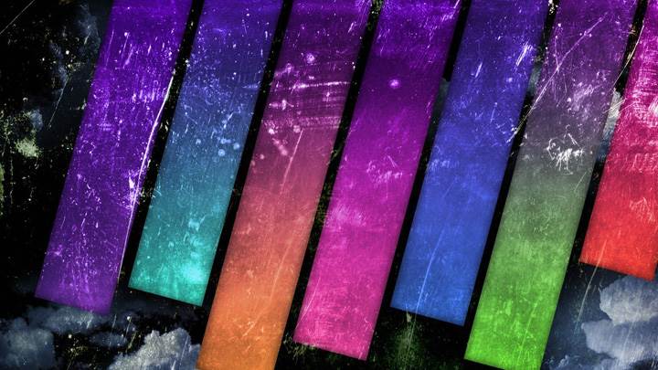 Rainbow Stripes Abstract Wallpaper